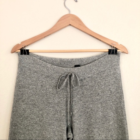{Club Monaco} 100% Cashmere Wide Leg Lounge Pants - Picture 4 of 6